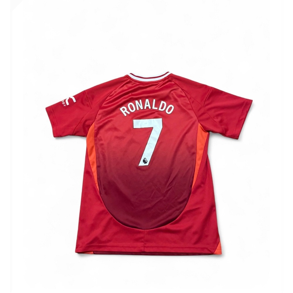 Manchester United Ronaldo 7 Snapdragon Home Jersey Kids Red Soccer Shirt L - Picture 4 of 7